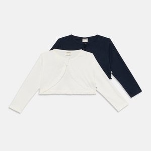 BOLERO CLASSIC BASIC BABY 2 PACK - Cardigan - off-white/navy BOLERO CLASSIC BASIC BABY 2 PACK - Cardigan - off-white/navy