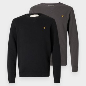2 PACK - Sweatshirt - black/grey 2 PACK - Sweatshirt - black/grey
