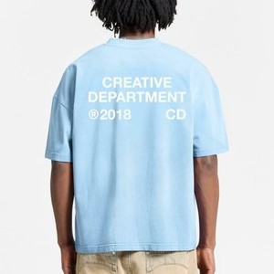 Print T-shirt - light blue Print T-shirt - light blue