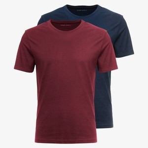 2 PACK - Basic T-shirt - bordeaux 2 PACK - Basic T-shirt - bordeaux
