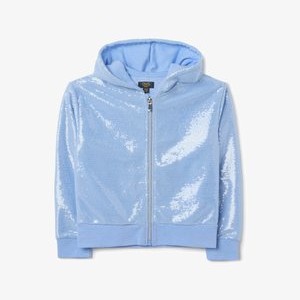 WITH SEQUINS AND ZIP - Zip-up sweatshirt - azure WITH SEQUINS AND ZIP - Zip-up sweatshirt - azure