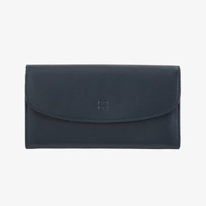 GROSSE AUS FARBIGEM KONTINENTALE KREDITKARTENFÄCHER MÜNZ MIT REISSVERSCHLUSS - Wallet - navy GROSSE AUS FARBIGEM KONTINENTALE KREDITKARTENFÄCHER MÜNZ MIT REISSVERSCHLUSS - Wallet - navy