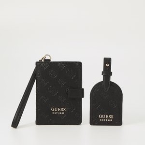 WILDER LUG TAG CASE SET - Passport holder - black WILDER LUG TAG CASE SET - Passport holder - black
