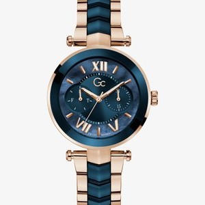 Gc Illusion - Chronograph watch - blue/rose gold coloured Gc Illusion - Chronograph watch - blue/rose gold coloured