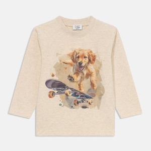 CANTON SKATER DOG - Long sleeved top - wheat