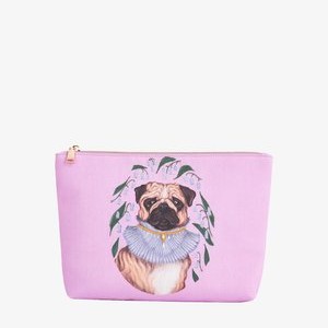 CATHERINE ROWE PET PORTRAITS PUG - Wash bag - pink CATHERINE ROWE PET PORTRAITS PUG - Wash bag - pink