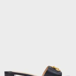ANCHOR LOGO NAPPA LEATHER SANDAL - Mules - black ANCHOR LOGO NAPPA LEATHER SANDAL - Mules - black