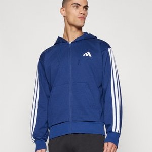 Zip-up sweatshirt - dark blue/white Zip-up sweatshirt - dark blue/white