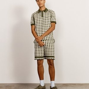 PUTTING CHECK UNISEX - Polo shirt - green PUTTING CHECK UNISEX - Polo shirt - green