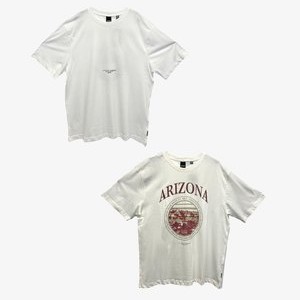 2ER PACK GESCHNITTEN RUNDHALS KURZARM - Print T-shirt - weiß rot 2ER PACK GESCHNITTEN RUNDHALS KURZARM - Print T-shirt - weiß rot