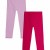 2 PACK - Leggings - Trousers - fuchsia pink