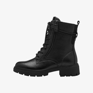 Platform ankle boots - black