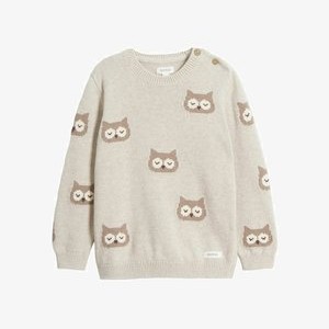 JACQUARD - Jumper - Beige mélange JACQUARD - Jumper - Beige mélange