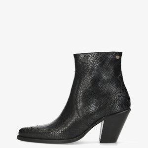 BLAIRE WITH BROGUE - High heeled ankle boots - black BLAIRE WITH BROGUE - High heeled ankle boots - black