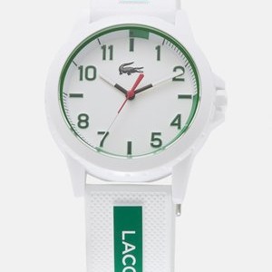 WHITE SILICONE STRAP LOGO WATCH UNISEX - Watch - weiß/grün WHITE SILICONE STRAP LOGO WATCH UNISEX - Watch - weiß/grün