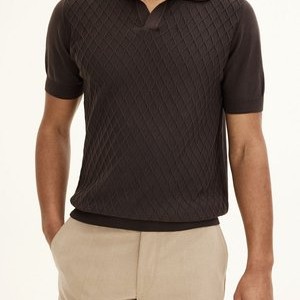 MIRZA - Polo shirt - brown elk