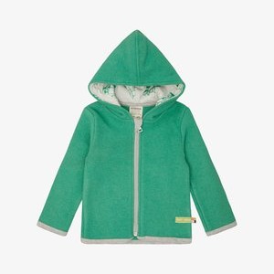 WOLLFLEECE-JACKE MIT KAPUZE - Fleece jacket - plant WOLLFLEECE-JACKE MIT KAPUZE - Fleece jacket - plant