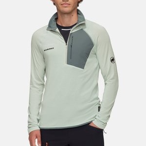 AENERGY LIGHT HALF ZIP - Long sleeved top - silver sage strata AENERGY LIGHT HALF ZIP - Long sleeved top - silver sage strata