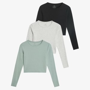 3PK RICH - Long sleeved top - green mix