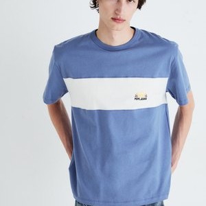 AEDUS - Print T-shirt - sea blue AEDUS - Print T-shirt - sea blue