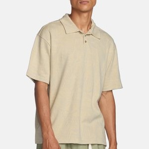 LEAF LINES SHORT-SLEEVE - Polo shirt - cer LEAF LINES SHORT-SLEEVE - Polo shirt - cer