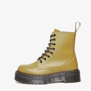 8 EYE JADON SMOOTH - Platform ankle boots - antique olive