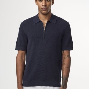 HANSIE - Polo shirt - navy melange HANSIE - Polo shirt - navy melange