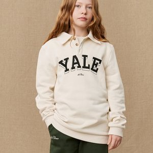 YALE COLLEGE UNISEX - Polo shirt - ivory/black YALE COLLEGE UNISEX - Polo shirt - ivory/black