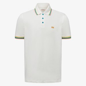 Polo shirt - beige mehrfarbig Polo shirt - beige mehrfarbig