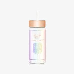 CLEAR QUARTZ WATER BOTTLE WITH STRAW - HOLOGRAM - Drink bottle - hologram CLEAR QUARTZ WATER BOTTLE WITH STRAW - HOLOGRAM - Drink bottle - hologram