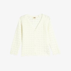 AJOURE - Cardigan - white AJOURE - Cardigan - white