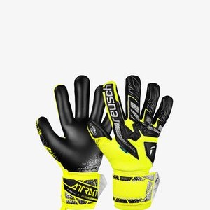 ATTRAKT FREEGEL - Goalkeeping gloves - safe yell silver black ATTRAKT FREEGEL - Goalkeeping gloves - safe yell silver black