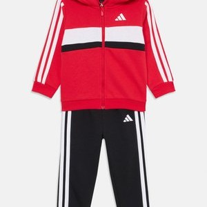 TIBERIO KIDS SET UNISEX - Tracksuit - pure ruby/white/black TIBERIO KIDS SET UNISEX - Tracksuit - pure ruby/white/black