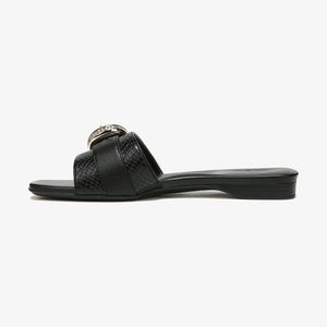 SANTIAGO - Mules - black smooth synthetic