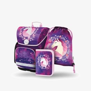 3 SET - School bag - violett 3 SET - School bag - violett