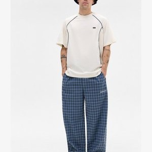 WAFFLE PANEL UNISEX - Basic T-shirt - ecru WAFFLE PANEL UNISEX - Basic T-shirt - ecru