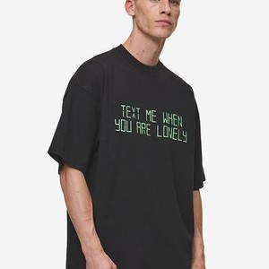 BLEEK BOXY TEE - Print T-shirt - washed black