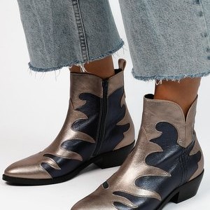 Cowboy/biker ankle boot - blau Cowboy/biker ankle boot - blau