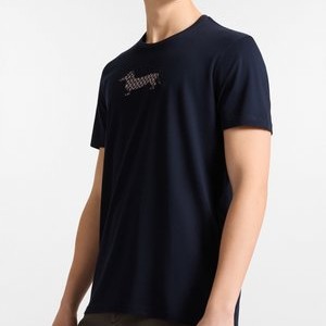 CON LOGO IN CONTRASTO - Print T-shirt - blu scuro CON LOGO IN CONTRASTO - Print T-shirt - blu scuro