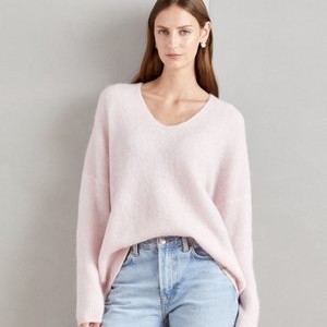 THORA V-NECK - Jumper - ballet slipper THORA V-NECK - Jumper - ballet slipper