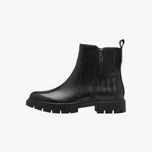 Platform ankle boots - black
