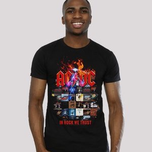 ACDC IN ROCK WE TRUST ALBUM COVERS - ROCK METAL MUSIK BA - Print T-shirt - black ACDC IN ROCK WE TRUST ALBUM COVERS - ROCK METAL MUSIK BA - Print T-shirt - black