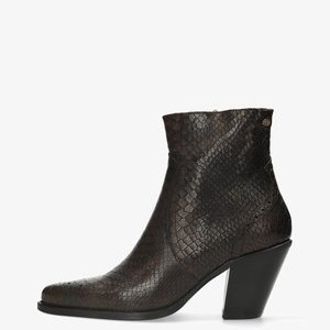 BLAIRE WITH BROGUE - High heeled ankle boots - dark green BLAIRE WITH BROGUE - High heeled ankle boots - dark green