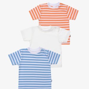 3 PACK - Print T-shirt - orange blau
