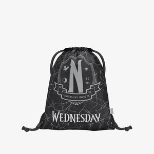 WEDNESDAY NEVERMORE - Drawstring sports bag - schwarz WEDNESDAY NEVERMORE - Drawstring sports bag - schwarz
