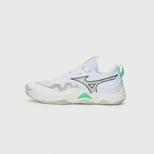 WAVE MOMENTUM ELITE - Trainers - white/black/frozen emerald WAVE MOMENTUM ELITE - Trainers - white/black/frozen emerald