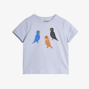 BIRDS TEE UNISEX - Print T-shirt - purple BIRDS TEE UNISEX - Print T-shirt - purple