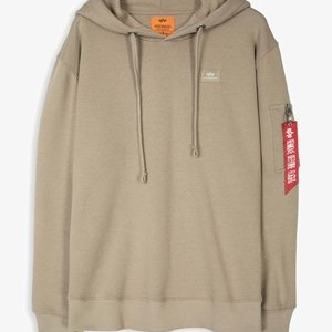 ALPHA INDUSTRIES CON CAPPUCCIO - Hoodie - beige