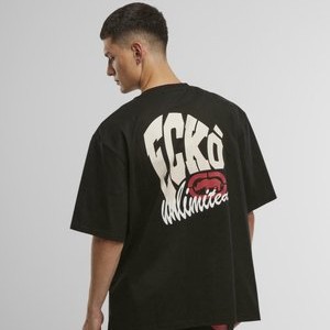 CROSSOVER - Print T-shirt - jet black CROSSOVER - Print T-shirt - jet black