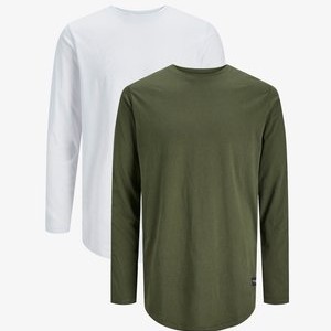 2ER PACK JENOA - Long sleeved top - forest night weiß 2ER PACK JENOA - Long sleeved top - forest night weiß
